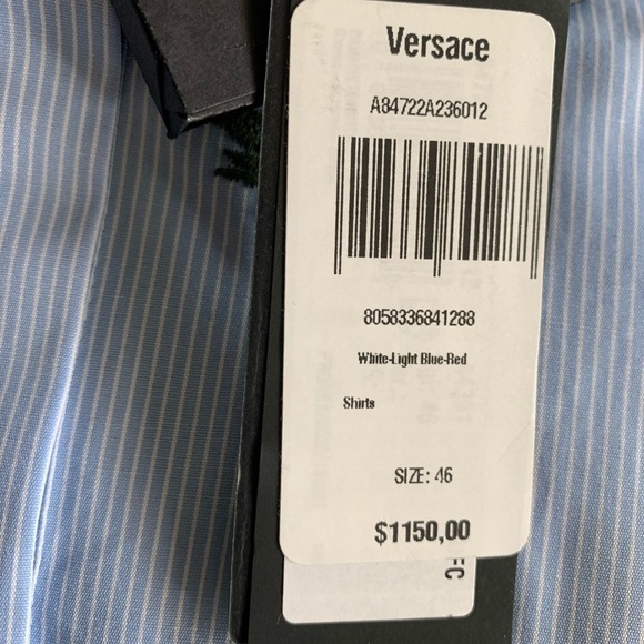 Versace rose-embroidered shirt - Picture 7 of 13